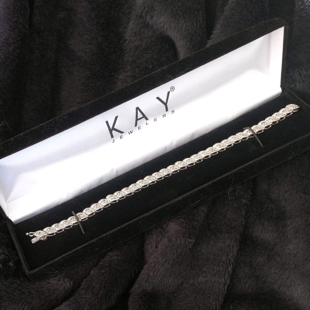 1.2 Carat Diamond Sterling Silver Tennis Bracelet